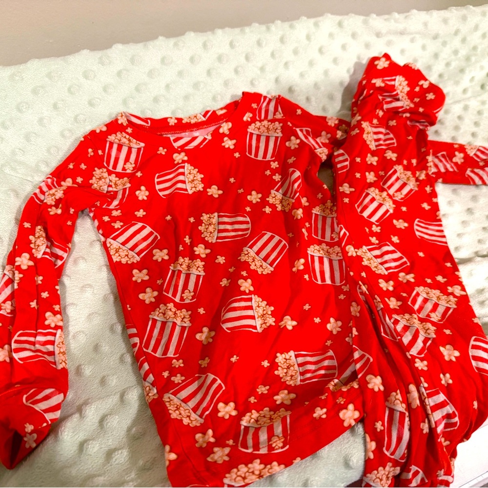 Lia & Liam Popcorn Movie Night Bamboo Pajamas